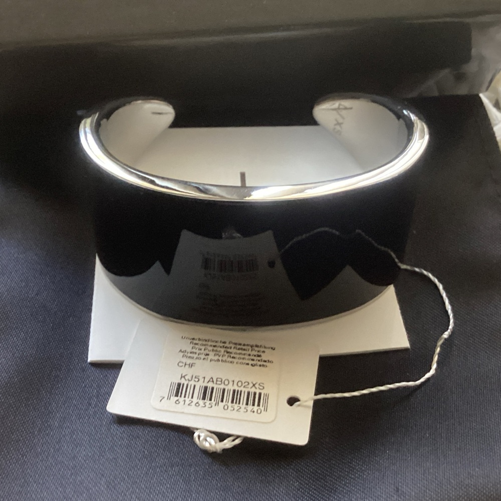 Calvin Klein Polished Silver Open Cuff Bracelet called Gloss